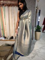 Georgette Banarasi With Golden Zari - Image 27