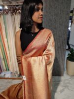 Georgette Banarasi With Golden Zari - Image 6
