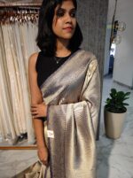 Georgette Banarasi With Golden Zari - Image 4