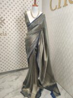 Georgette Banarasi With Golden Zari - Image 36