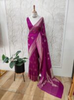 Soft Tussar With Temple Buttas Design - Image 46