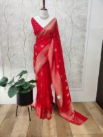 Soft Tussar With Temple Buttas Design - Image 52