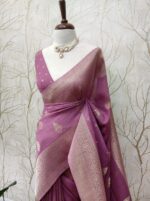 Soft Tussar With Temple Buttas Design - Image 15