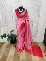 Soft Tussar With Temple Buttas Design - Image 40