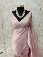 Soft Tussar With Temple Buttas Design - Image 29