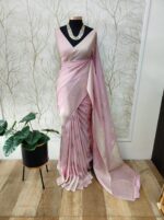 Soft Tussar With Temple Buttas Design - Image 30
