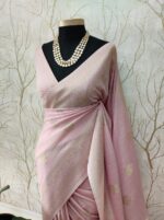Soft Tussar With Temple Buttas Design - Image 31
