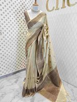 Tussar Banarasi Saree - Image 56
