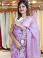 Kota Silk With Pearl Like Flower Embroidery - Image 12