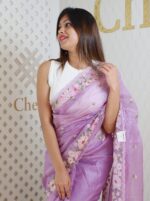 Kota Silk With Pearl Like Flower Embroidery - Image 14