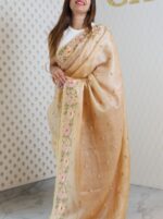 Kota Silk With Pearl Like Flower Embroidery - Image 5