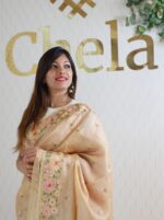 Kota Silk With Pearl Like Flower Embroidery - Image 2