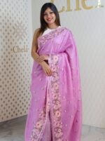 Kota Silk With Pearl Like Flower Embroidery - Image 18
