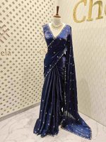Satin organza with stone work - Image 10