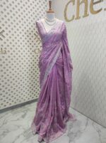Semi tussar with manga embroidery - Image 2