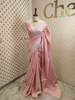Tussar silk with thread embroider and mukeish work - Image 4