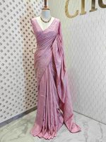 Tussar silk with self color embroidery - Image 14