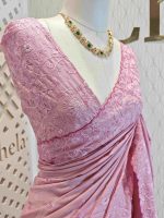 Tussar silk with self color embroidery - Image 15