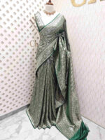 Banarasi with floral pattern weave - Image 3