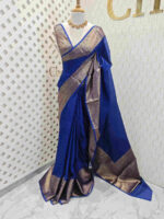 Banarasi with manga design weaving border and rich blouse - Image 8
