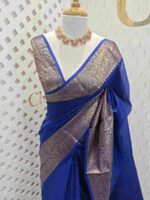 Banarasi with manga design weaving border and rich blouse - Image 9