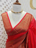 Banarasi with manga design weaving border and rich blouse - Image 5