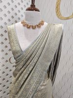 Banarasi with cross weave and tiangle blossom - Image 22