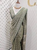 Banarasi with cross weave and tiangle blossom