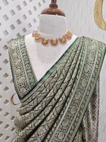 Banarasi with cross weave and tiangle blossom - Image 2