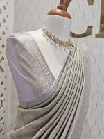 Banarasi with cross weave and tiangle blossom - Image 16
