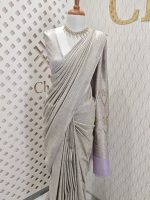 Banarasi with cross weave and tiangle blossom - Image 13