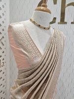 Banarasi with cross weave and tiangle blossom - Image 8