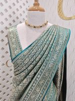 Banarasi with cross weave and tiangle blossom - Image 10