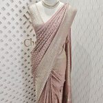 Banarasi with round bud butta in cross weave
