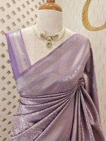 Banarasi with bias line and diamond border - Image 3