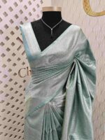 Banarasi with dotted box design - Image 14