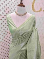 Banarasi with dotted box design - Image 25