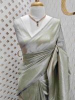 Banarasi with dotted box design - Image 5