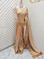 Jute silk with big flower kantha stitch - Image 3