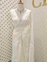 Organza with lotus applique and sequance work - Image 15