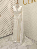 Organza with lotus applique and sequance work - Image 17