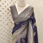 Soft tussar banarasi bouquet butta