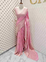 Soft tussar banarasi vein and floral border - Image 31