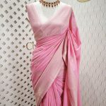 Soft tussar banarasi with spear shape butta