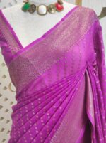 Georgette katan golden polka dots - Image 13