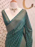 Georgette katan golden polka dots - Image 27