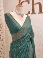 Georgette katan golden polka dots - Image 26
