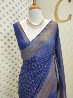 Georgette katan golden polka dots - Image 21