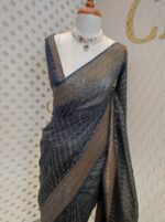 Georgette katan golden polka dots - Image 18