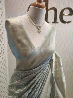 Organza banarasi with 6 petal butta - Image 4